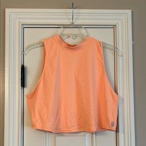 Free People Peach Sleeveless Crop Top- Size S/M